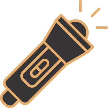 icono de vector de linterna