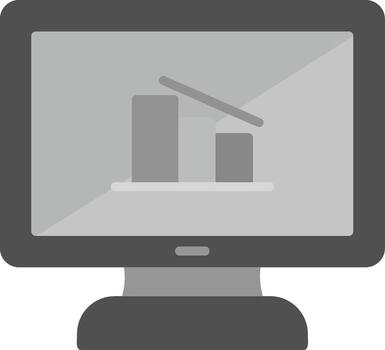 Online Data Analytics Vector Icon