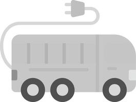 icono de vector de bus electrico