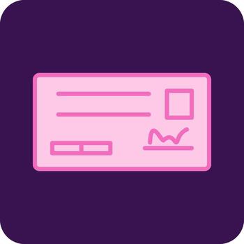 Cheque Vector Icon