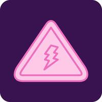 Electrical Danger Sign Vector Icon