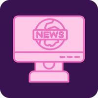 News Report Vector Icon