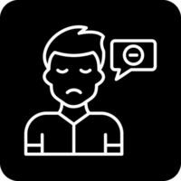 Negative Thinking Vector Icon