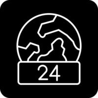 24 Hours Vector Icon