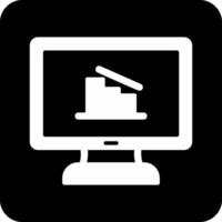 Online Data Analytics Vector Icon