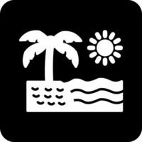 icono de vector de playa