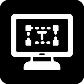Computer text Editor Vector Icon