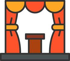Stage Vector Icon