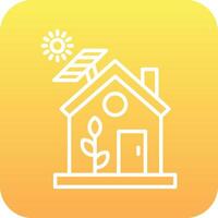 Eco House Vector Icon