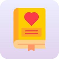 romance libro vector icono