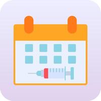 Vaccination Date Vector Icon