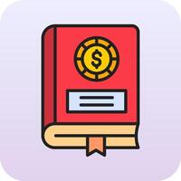 financiero libro vector icono