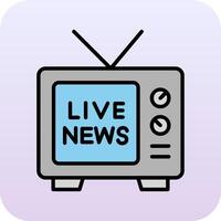 Live News Vector Icon