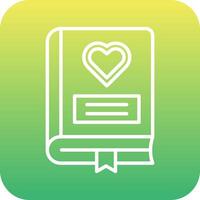 romance libro vector icono