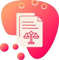 Legal Document Vector Icon