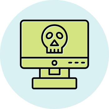 Computer Hacking Vector Icon
