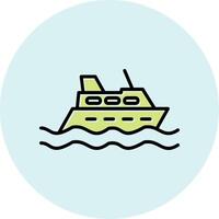 icono de vector de crucero