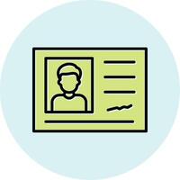 Identification Card Vector Icon