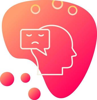 Negative Thinking Vector Icon