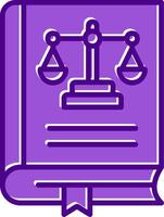 Law Book Vector Icon