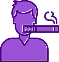 Man Smoking Vector Icon