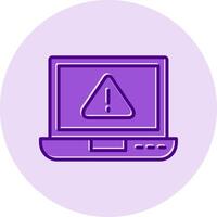 laptop Virus Vector Icon