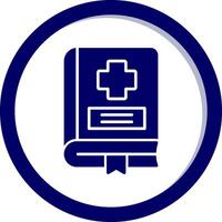 icono de vector de libro médico