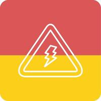 Electrical Danger Sign Vector Icon