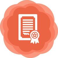 Certificate Vector Icon