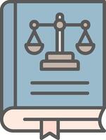 Law Book Vector Icon