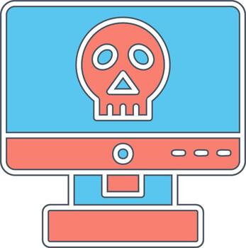 Computer Hacking Vector Icon