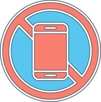 No Mobile Phone Vector Icon