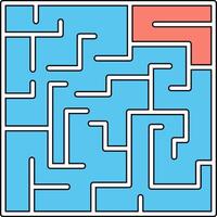 Maze Vector Icon