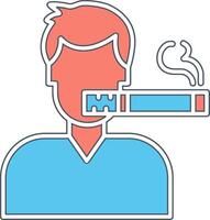 Man Smoking Vector Icon