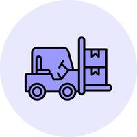 Forklift Vector Icon
