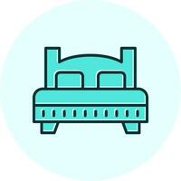 icono de vector de cama