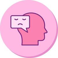 Negative Thinking Vector Icon