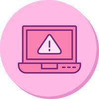 laptop Virus Vector Icon