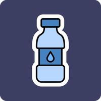 icono de vector de botella de agua