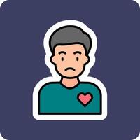 Volunteer Man Vector Icon