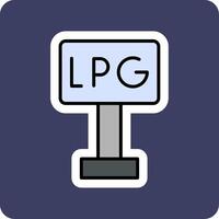 Liquefied Petroleum Gas Vector Icon