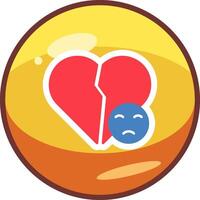 Broken Heart Vector Icon