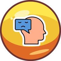 Negative Thinking Vector Icon