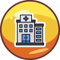 icono de vector de hospital