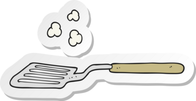 sticker of a cartoon spatula png