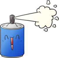 cartoon aerosol spray can png