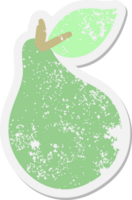 good looking pear grunge sticker png