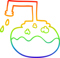 arcobaleno pendenza linea disegno di un' cartone animato scienza sperimentare png