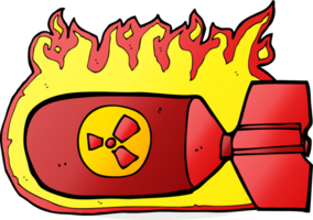 bomba nuclear de dibujos animados png