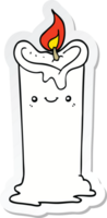 sticker of a cartoon candle png